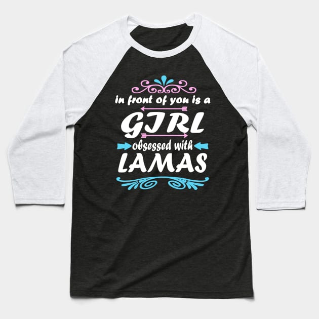 Llamas wool alpaca gift girls sayings Baseball T-Shirt by FindYourFavouriteDesign